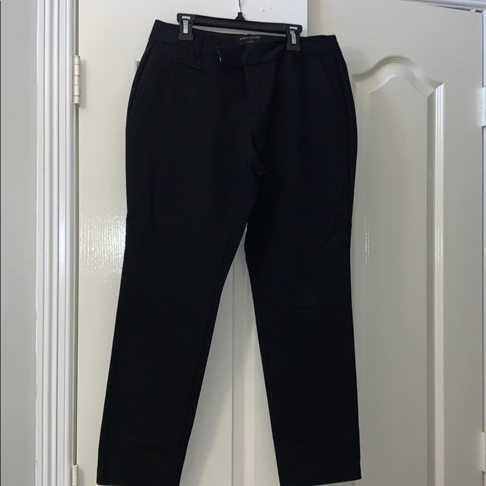 Banana Republic Jackson fit black pants petite